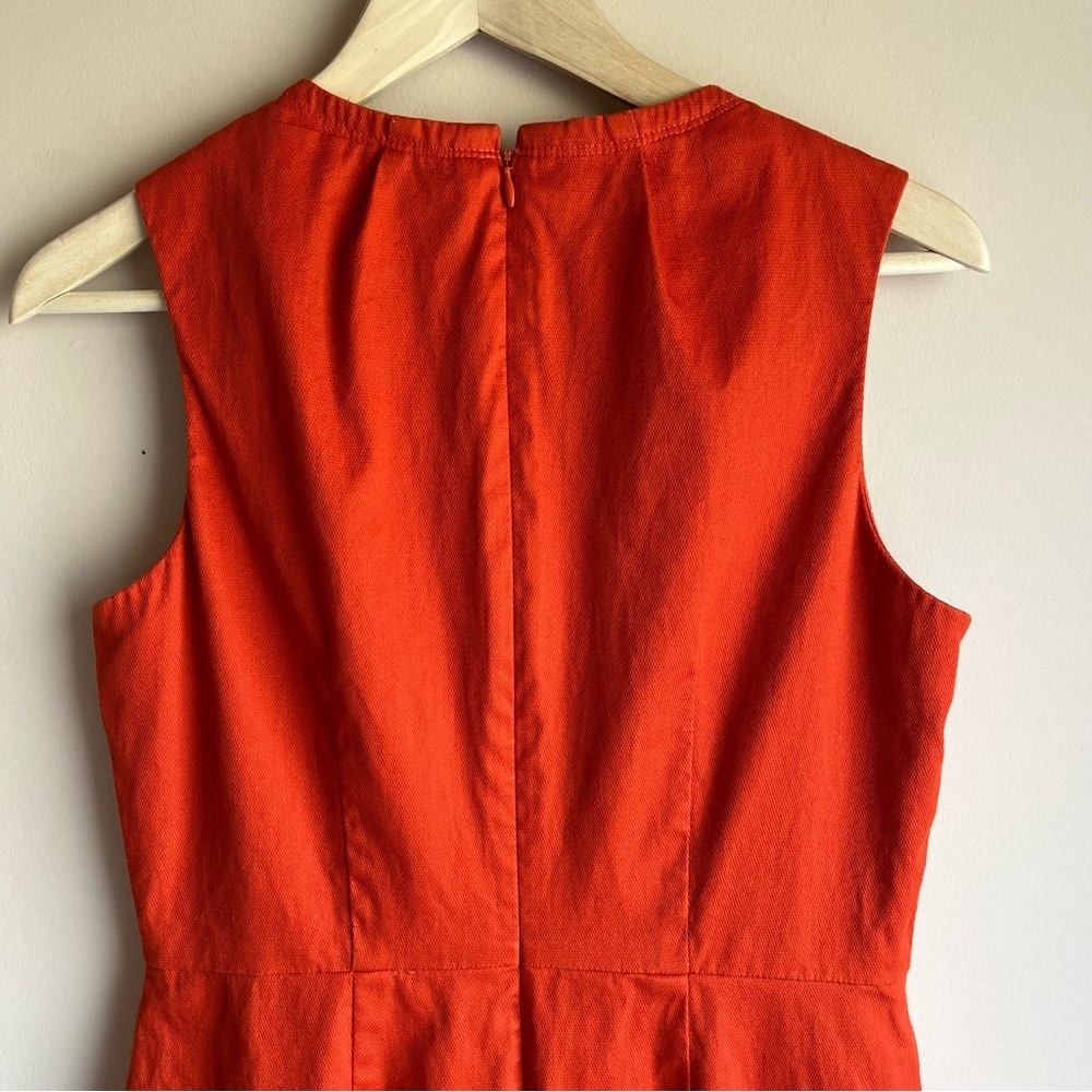 Banana Republic Orange Tailored Dress - Size 8 - Picture 8 of 10